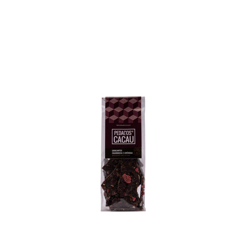 Crunchies framboise et amande 60% cacao 70g